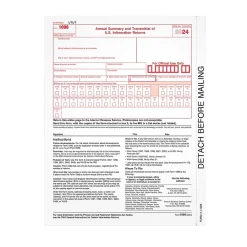 Tax Forms*Adams 2024 1096 Tax Form, 1-Part, 25/Pack (L109625)