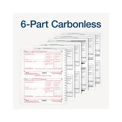 Tax Forms*Adams 2024 W-2 Tax Form with W-3 Forms, 6-Part, 2-Up, Copy A, D/1, B, C, 2, 24/Pack (STAX624-24)