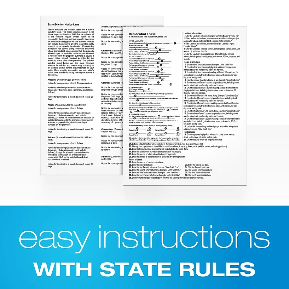 Business Forms*Adams Carbonless Rental Applications, 8.5" x 11", 4 Sets/Book (LF310)