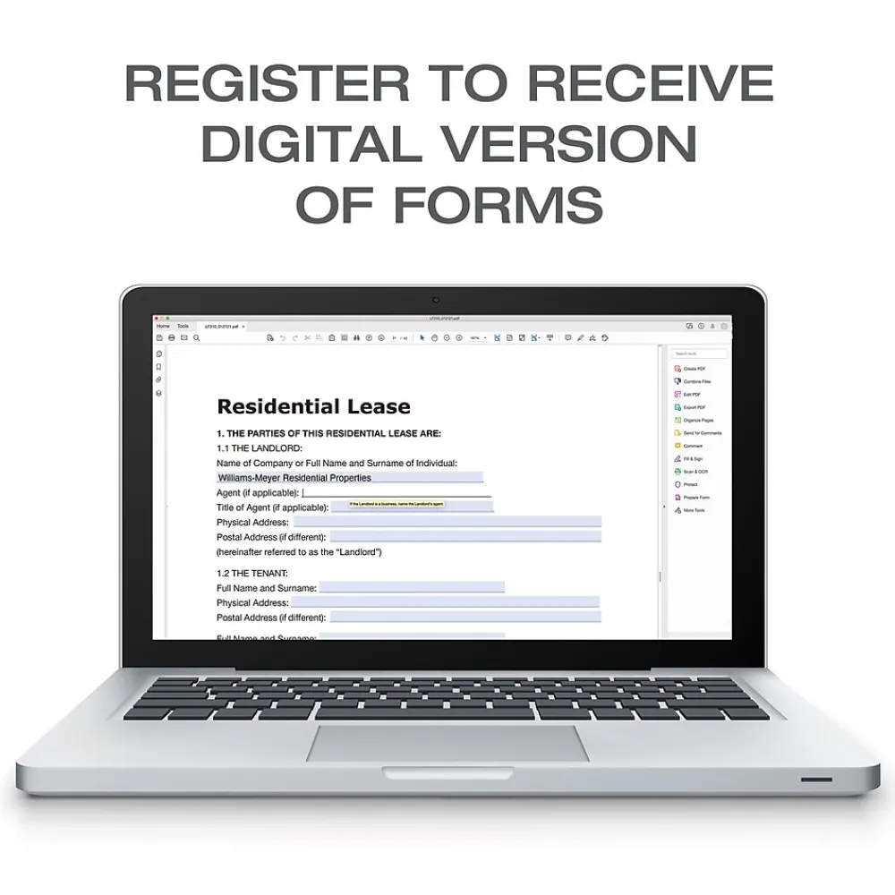 Business Forms*Adams Carbonless Rental Applications, 8.5" x 11", 4 Sets/Book (LF310)