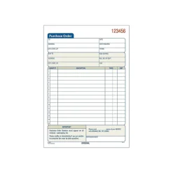 Business Forms*Adams 2-Part Carbonless Purchase Requisitions, 8.44"L x 5.56"W, 50 Sets/Book (DC5831)