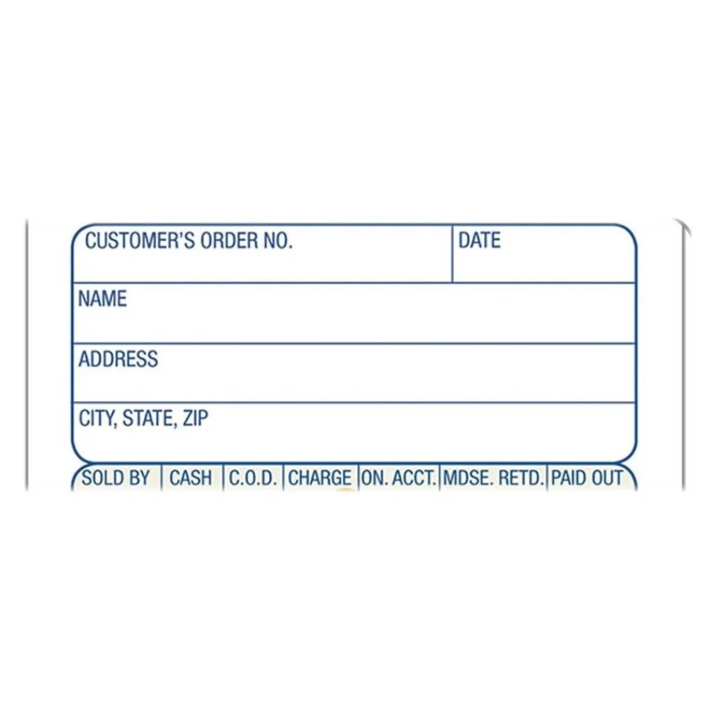 Business Forms*Adams 2-Part Carbonless Sales Orders, 7.19"L x 3.34"W, 50 Sets/Book (DC3705)
