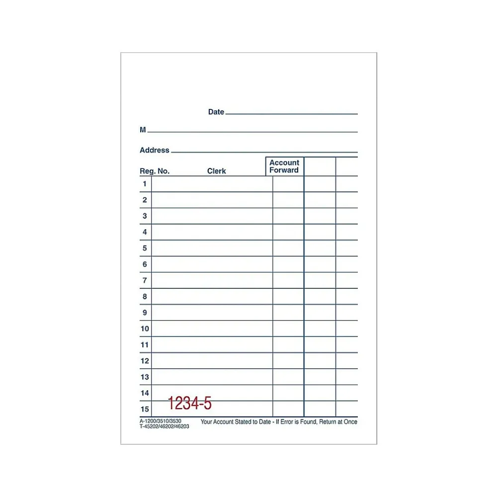 Business Forms*Adams 2-Part Carbonless Sales Orders, 5.63"L x 3.34"W, 50 Sets/Book, 10/Pack (DC3510)