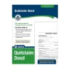 Business Forms*Adams Quitclaim Deed, Form and Instructions, 8.5" x 11", 4 Sets/Book (LF298)