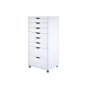 Storage Cabinets*Adeptus 40.28" Wood Drawer Cabinet, Whitewash (76182)