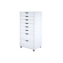 Storage Cabinets*Adeptus 40.28" Wood Drawer Cabinet, Whitewash (76182)
