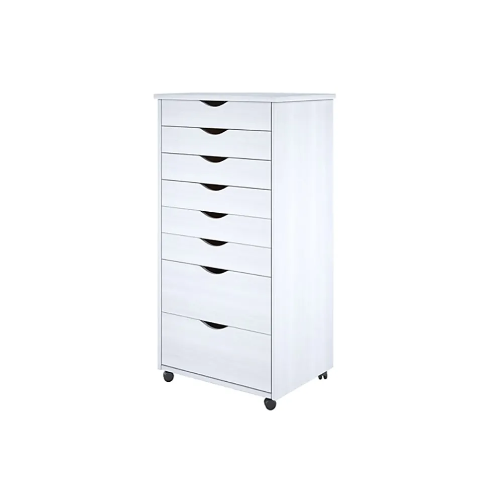 Storage Cabinets*Adeptus 40.28" Wood Drawer Cabinet, Whitewash (76182)