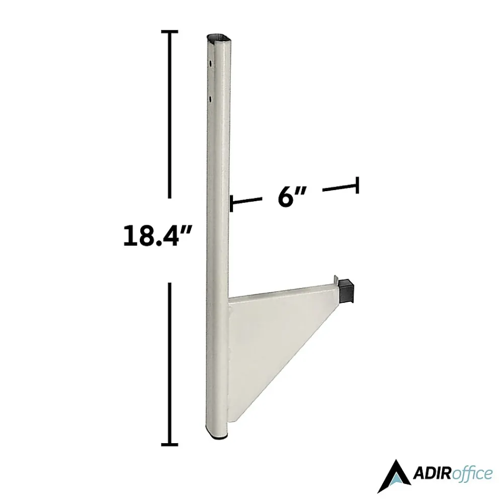 Storage Cabinets*AdirOffice 18.25'' Steel Blueprint Storage Cubicle Wall Rack, Grey (618-GRY)