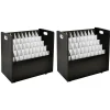 File Cabinets*AdirOffice 50-Slot Mobile Roll File, 28.5"H x 30"W x 15.75"D, Black (626-BLK-2PK)