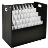 File Cabinets*AdirOffice 50-Slot Mobile Roll File, Lockable, 28.5"H x 30"W x 15.75"D, Black (626-BLK-KIT1)