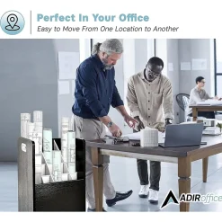 File Cabinets*AdirOffice 20-Slot Mobile Roll File, Lockable, 24.75
