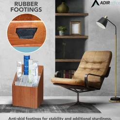 File Cabinets*AdirOffice 12-Slot Roll File Box, Walnut, 22