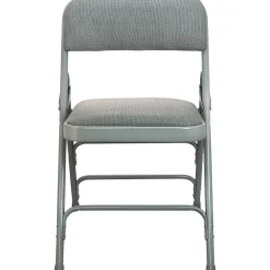 Folding & Stacking*Advantage Gray Padded Folding Chairs, 4/Pack (DPI903F-GG-4)