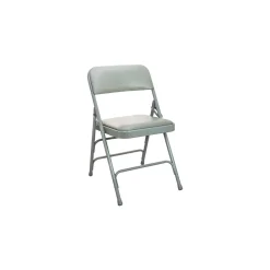 Folding & Stacking*Advantage Vinyl Padded Folding Chairs, Gray, 40/Pack (DPI903V-GG-40)