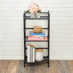 Shelving*Advantus FlipShelf 3-Shelf Metal Unit, 14.5"W, Black (37635)