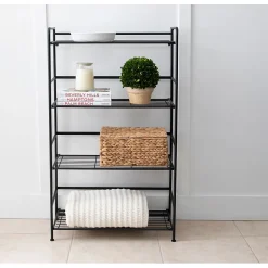 Shelving*Advantus FlipShelf 4-Shelf Metal Unit, 26.5