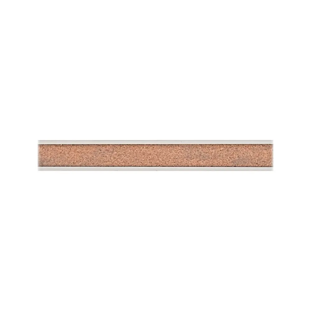 Bulletin*Advantus Grip-A-Strip Cork Map Rail, Satin Frame, 0.08' x 8' (2026)