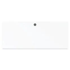 Computer Desks*Alera Modern Teacher Series 60"W Pedestal Desk, White/Silver (MSD6024WH)