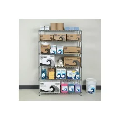 Shelving*Alera 6-Shelf Commercial Wire Shelving Kit, 72