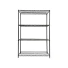 Shelving*Alera Starter Kit 4-Shelf Metal Unit, 48"W, Black (ALESW504824BL)