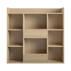 Bookcases*Ameriwood Tyler 40.8"H 9-Shelf Bookcase, Blonde Oak Particle Board (4865847COM)