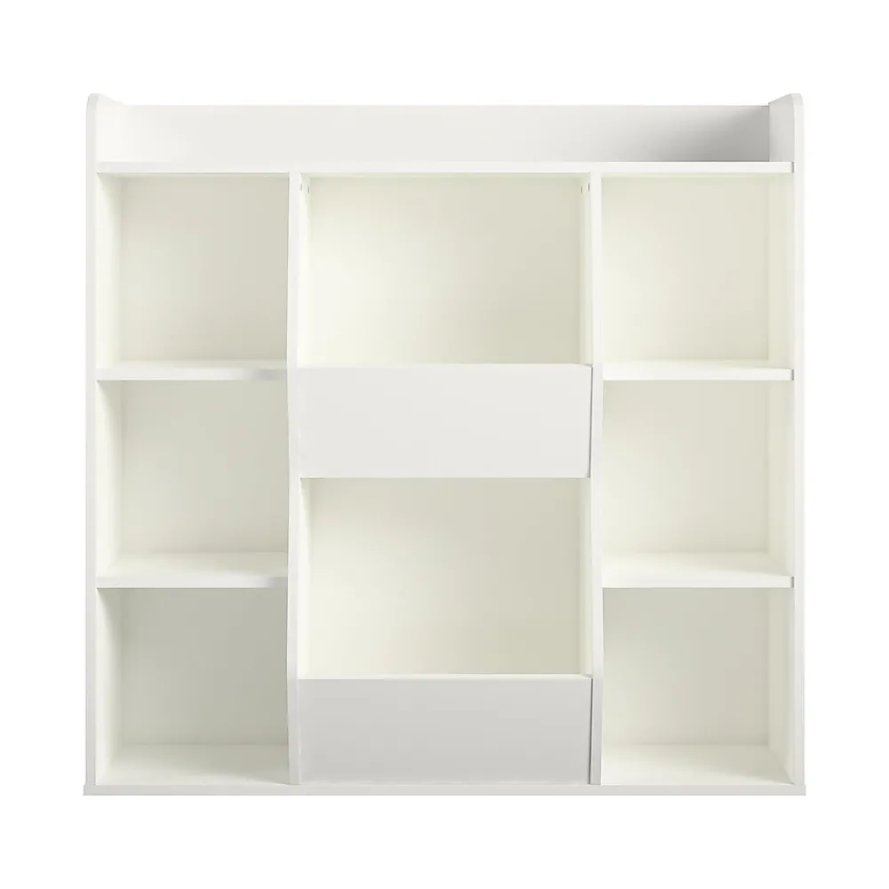 Bookcases*Ameriwood Tyler 40.8"H 9-Shelf Bookcase, White Particle Board (4865013COM)