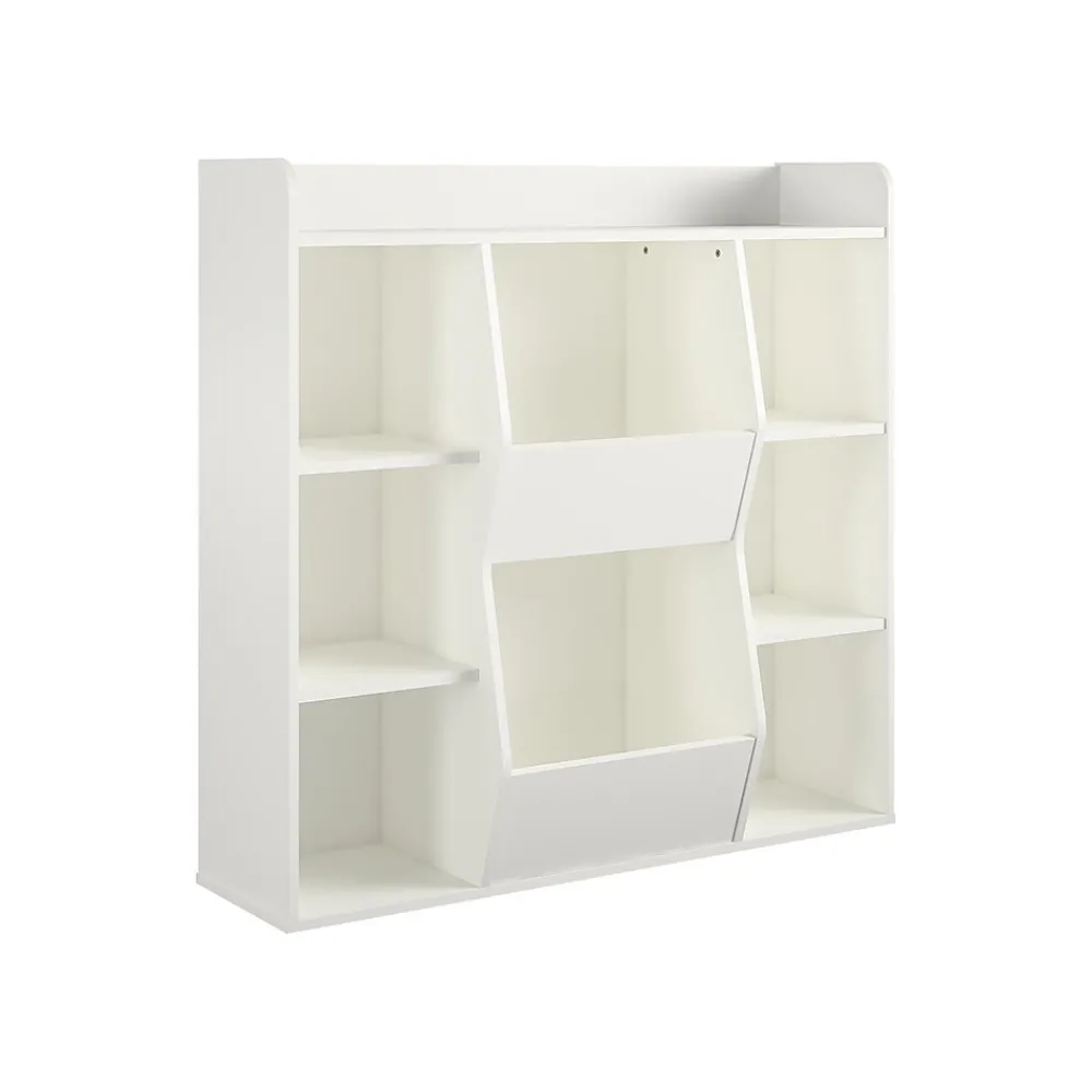 Bookcases*Ameriwood Tyler 40.8"H 9-Shelf Bookcase, White Particle Board (4865013COM)