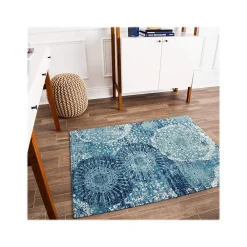 Chair Mats*Anji Mountain Rug'd Maldives Carpet & Hard Floor Chair Mat, 36" x 48'', Polyvinyl Chloride (AMB9015)