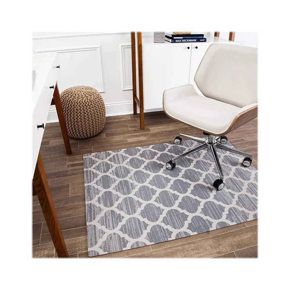 Chair Mats*Anji Mountain Rug'd Mitte Carpet & Hard Floor Chair Mat, 36" x 48'', Multicolored (AMB9011)