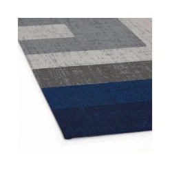 Chair Mats*Anji Mountain Rug'd Ponca Carpet & Hard Floor Chair Mat, 36" x 48", Blue/Gray Polyester (AMB9039)