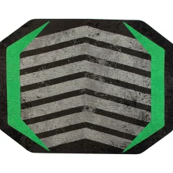 Chair Mats*Anji Mountain Rug'd Prizm Green Carpet & Hard Floor Chair Mat, 36" x 48", Gray/Green (AMB9106)