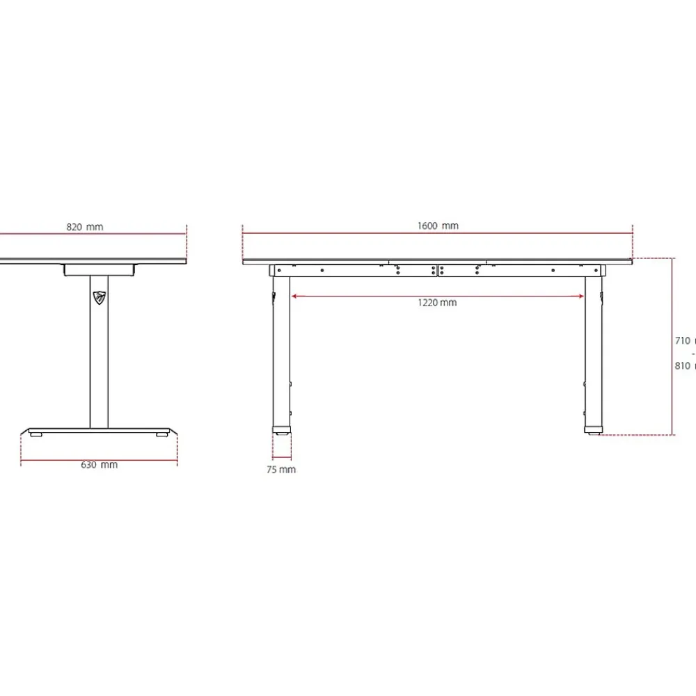 Computer Desks*Arozzi Arena 63"W Gaming Desk, Dark Gray (ARENA-NA-DARK-GREY)