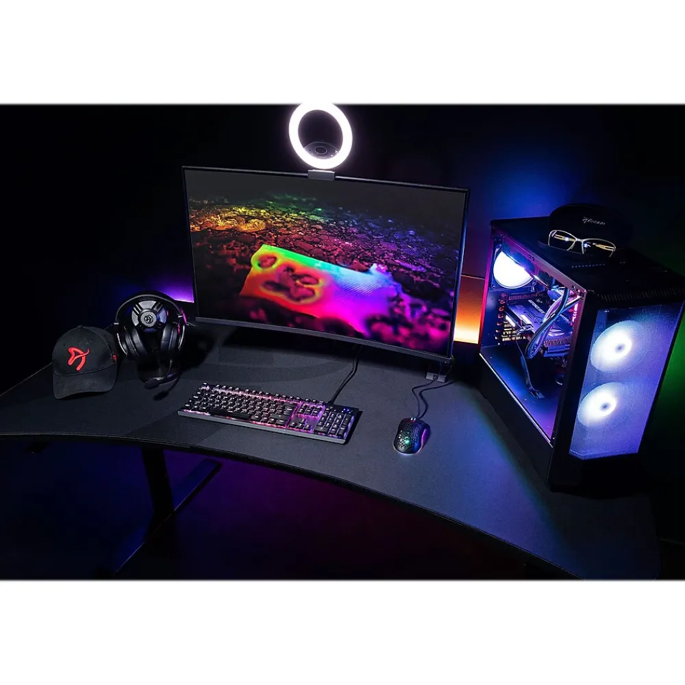 Computer Desks*Arozzi Arena 63"W Gaming Desk, Dark Gray (ARENA-NA-DARK-GREY)