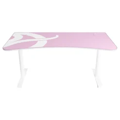 Computer Desks*Arozzi Arena 63"W Gaming Desk, White/Pink (ARENA-NA-WHITE-PINK)