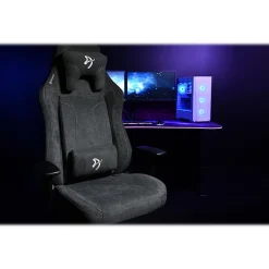 Gaming Chairs*Arozzi Vernazza Fabric Ergonomic Rocker Gaming Chair, Dark Gray (VERNAZZA-XL-SFB-DG)