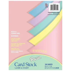 Card Stock*Array 65 lb. Cardstock Paper, 8.5" x 11", Assorted Colors, 100 Sheets/Pack (101315)
