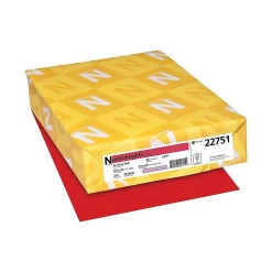 Card Stock*Astrobrights 65 lb. Cardstock Paper, 8.5" x 11", Re-Entry Red, 250 Sheets/Pack (22751)