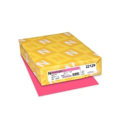 Card Stock*Astrobrights 65 lb. Cardstock Paper, 8.5" x 11", Plasma Pink, 250 Sheets/Pack (22129)