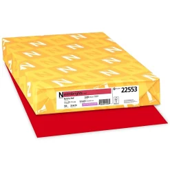 Multipurpose Paper*Astrobrights 11" x 17" Color Copy Paper, 24lbs., Red, 500 Sheets/Ream (21553/22553)