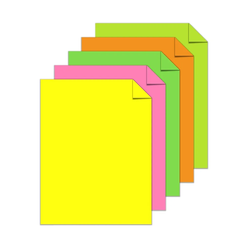 Large Quantity Paper*Wausau Paper Astrobrights Color Paper, 8.5" x 11", 24 lb., Neon Assorted Colors, 500/Ream (20270)