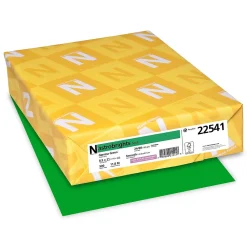 Multipurpose Paper*Astrobrights Colored Paper, 24 lbs., 8.5" x 11", Gamma Green, 500 Sheets/Ream (22541)
