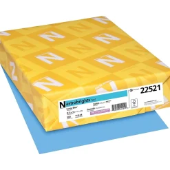 Multipurpose Paper*Astrobrights Colored Paper, 24 lbs., 8.5" x 11", , 500 Sheets/Ream (22521/21528) Lunar Blue