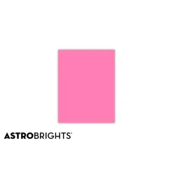 Multipurpose Paper*Astrobrights Colored Paper, 24 lbs., 8.5" x 11", , 500 Sheets/Ream (21031) Pulsar Pink