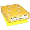 Multipurpose Paper*Astrobrights Colored Paper, 24 lbs., 8.5" x 11", Lift-Off Lemon, 500 Sheets/Ream (21011)