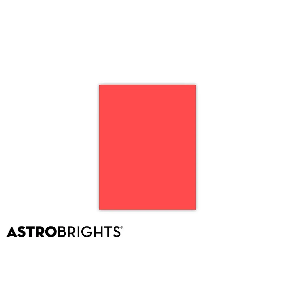 Multipurpose Paper*Astrobrights Colored Paper, 24 lbs., 8.5" x 11", Rocket Red, 500 Sheets/Ream (22641)