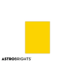 Copy Paper*Astrobrights Colored Paper, 24 lbs., 8.5" x 11", Sunburst Yellow, 500 Sheets/Ream (WAU22591)
