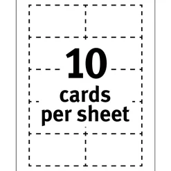 Business Cards*Avery Clean Edge Business Cards, 2" x 3 1/2", Matte White, 200 Per Pack (8871)