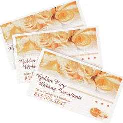 Business Cards*Avery Clean Edge Business Cards, 2" x 3 1/2", Linen Textured White, 200 Per Pack (8873)