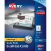 Business Cards*Avery Clean Edge Business Cards, 2" x 3 1/2", Matte White, 400 Per Pack (8877)