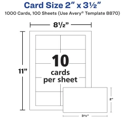 Business Cards*Avery Clean Edge Business Cards, 2
